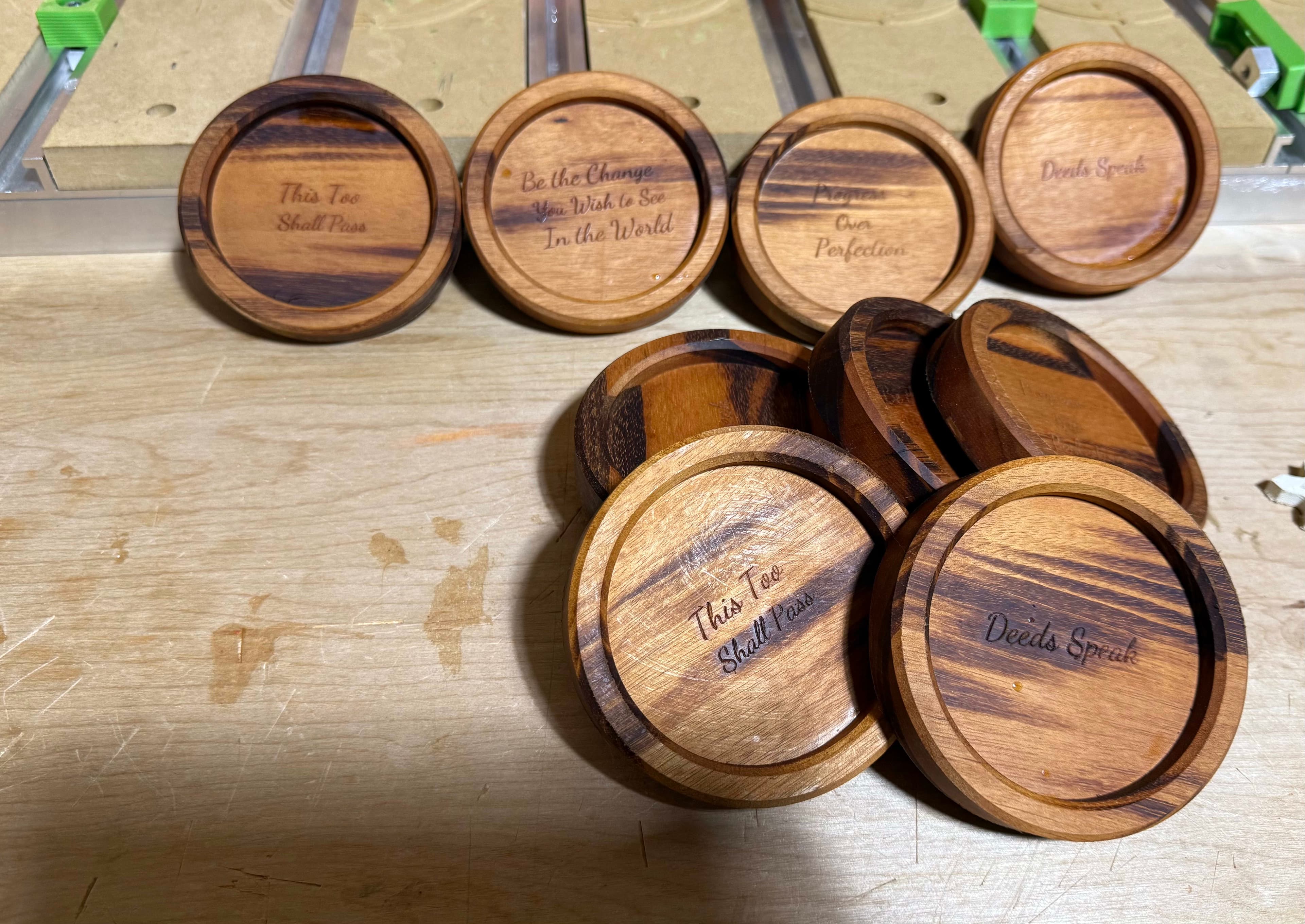 Round Engraved Coasters