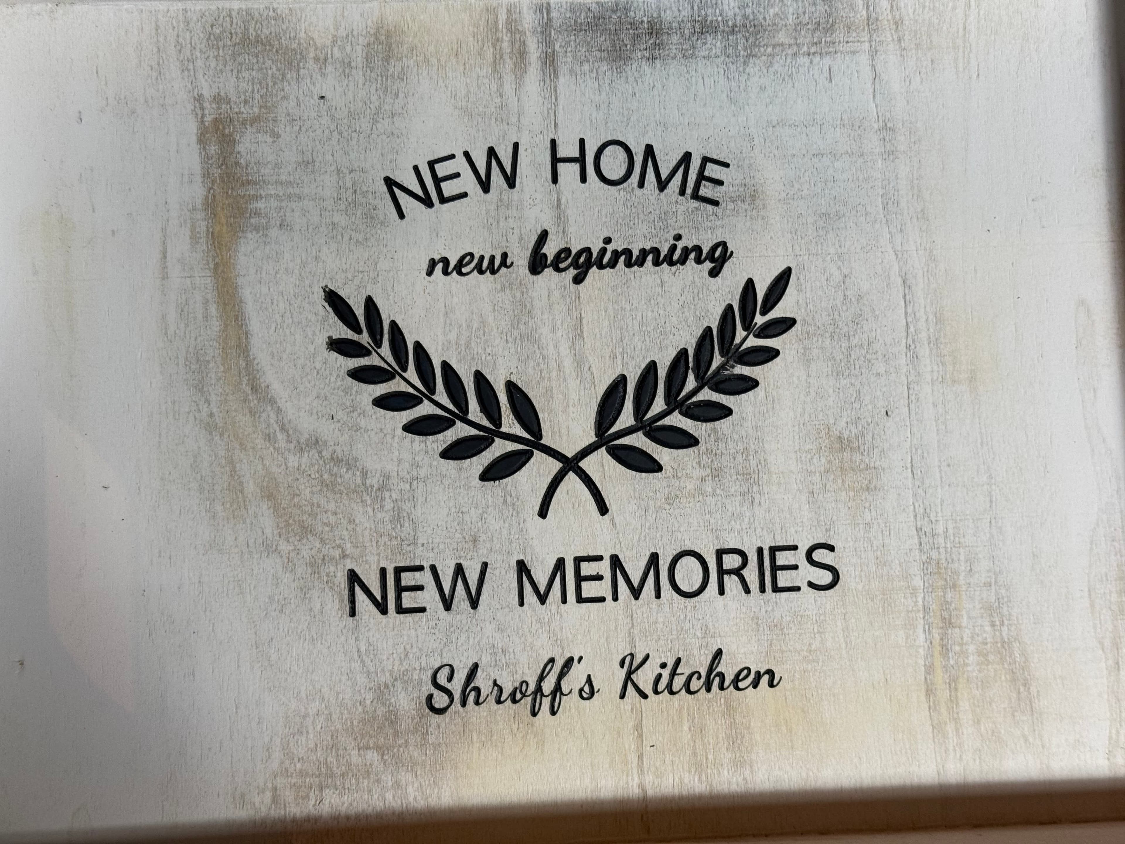 Personalized Home Serving Tray